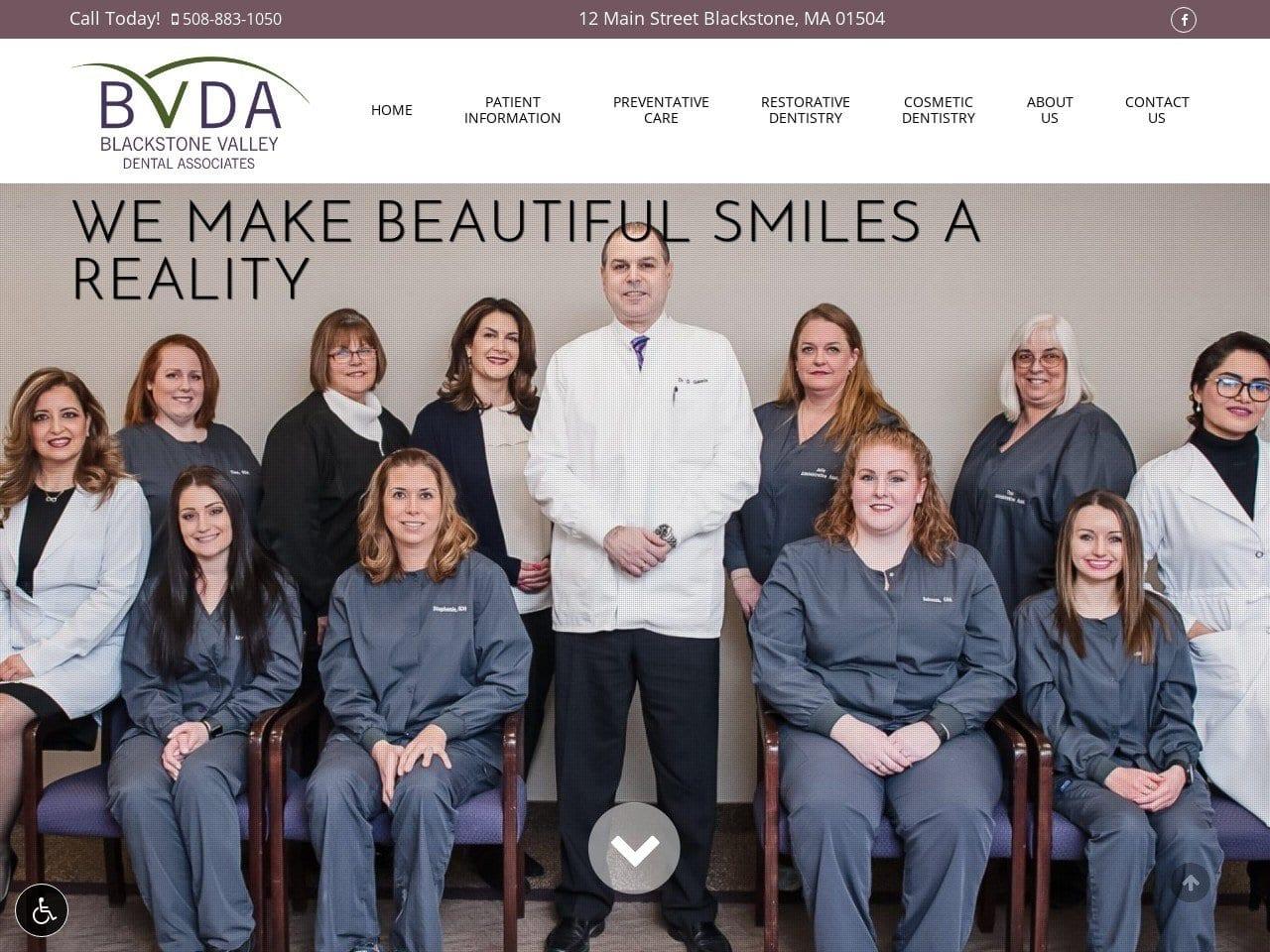Blackstone Valley Dental Associates Harris Todd B screenshot