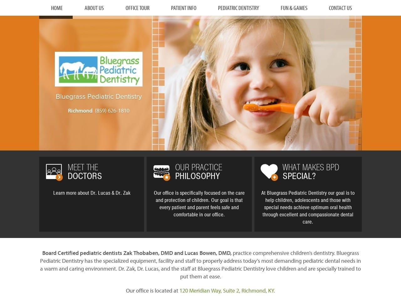 Bluegrass Pediatric Dentist screenshot