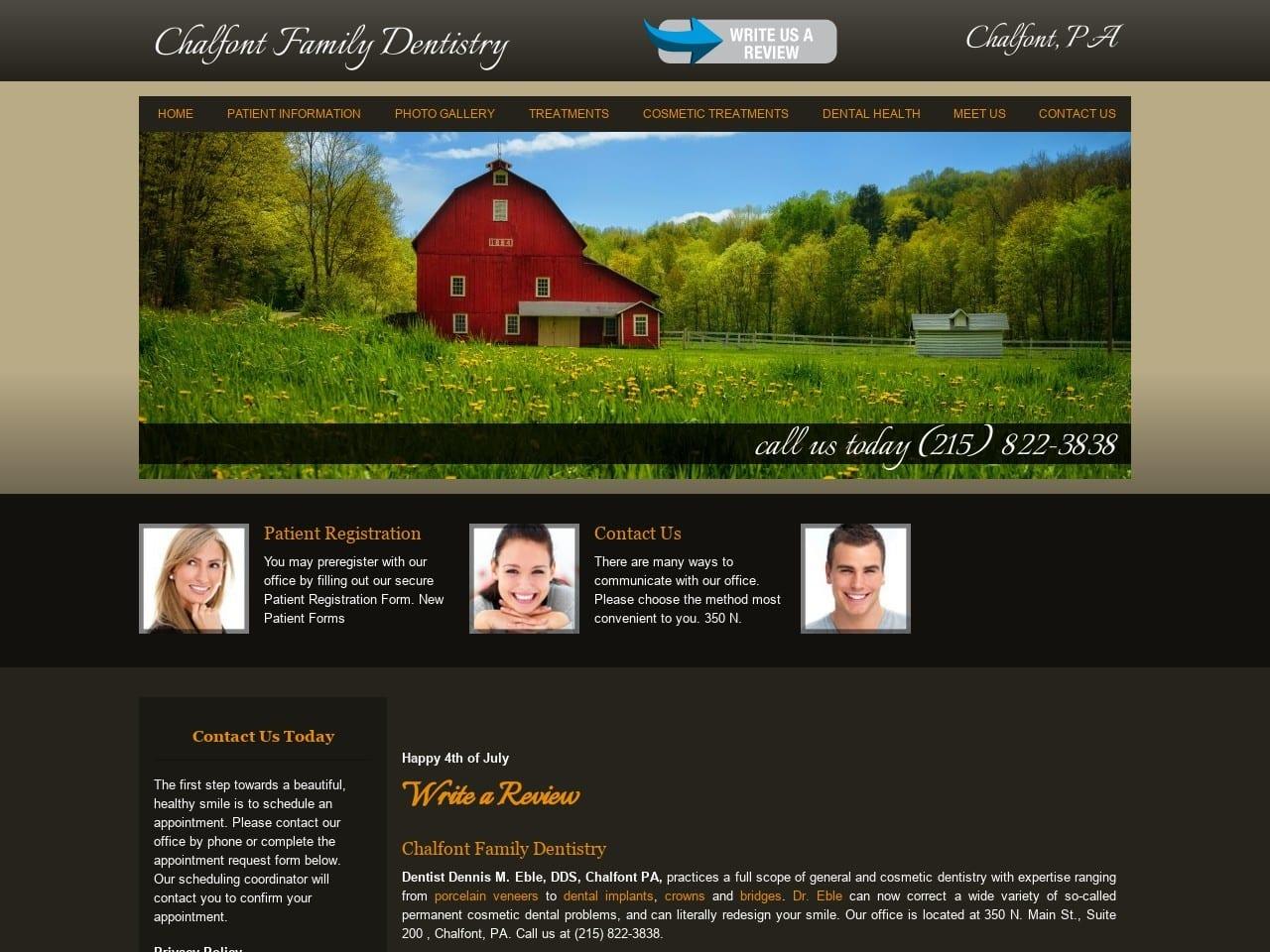 Dr. Dennis M. Eble DDS screenshot