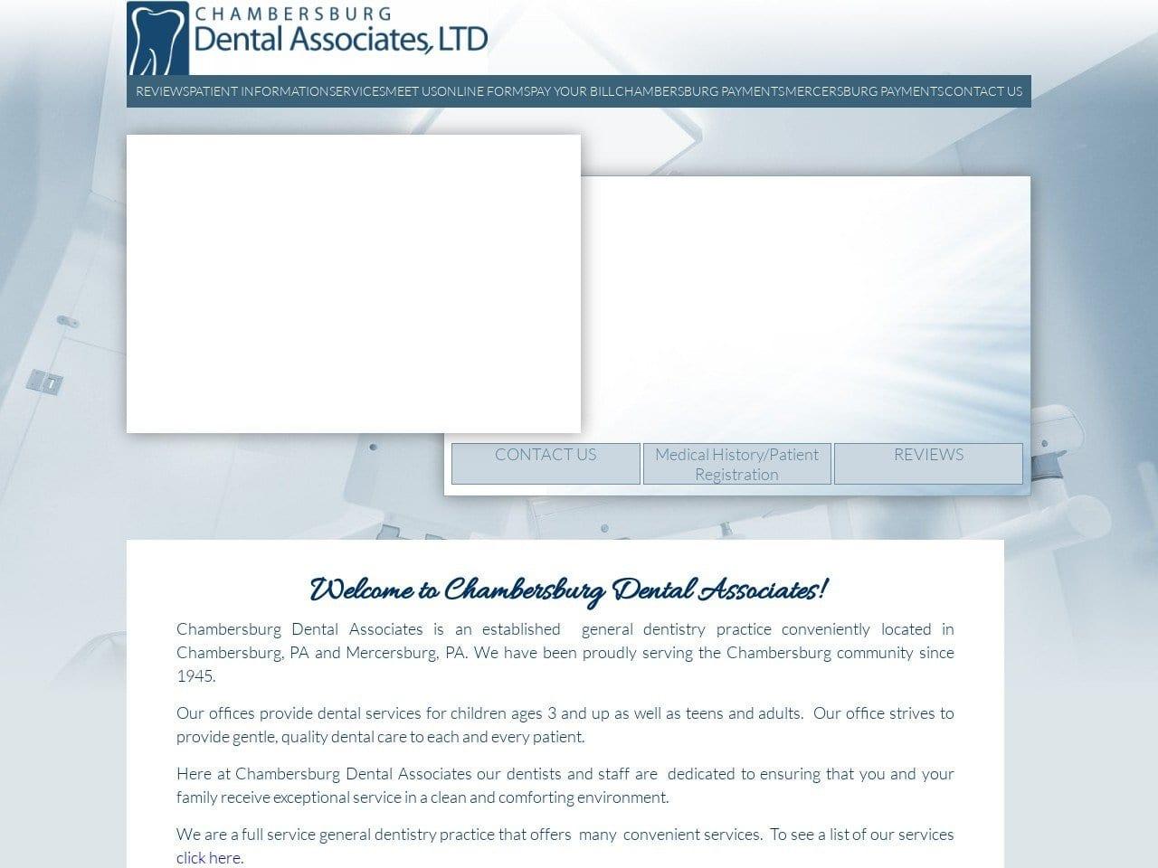Chambersburg Dentistry screenshot