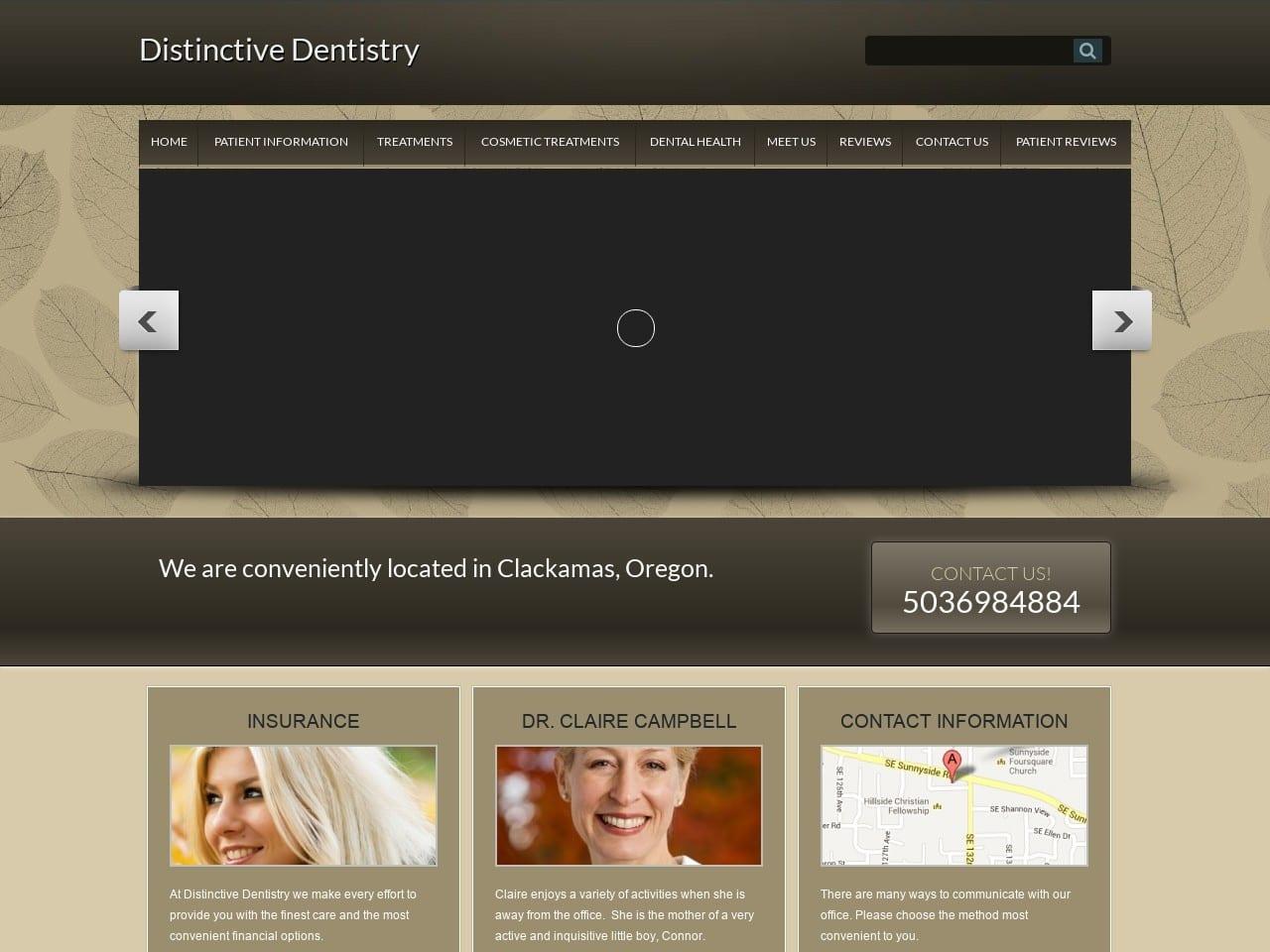 Clackamas Dentist screenshot