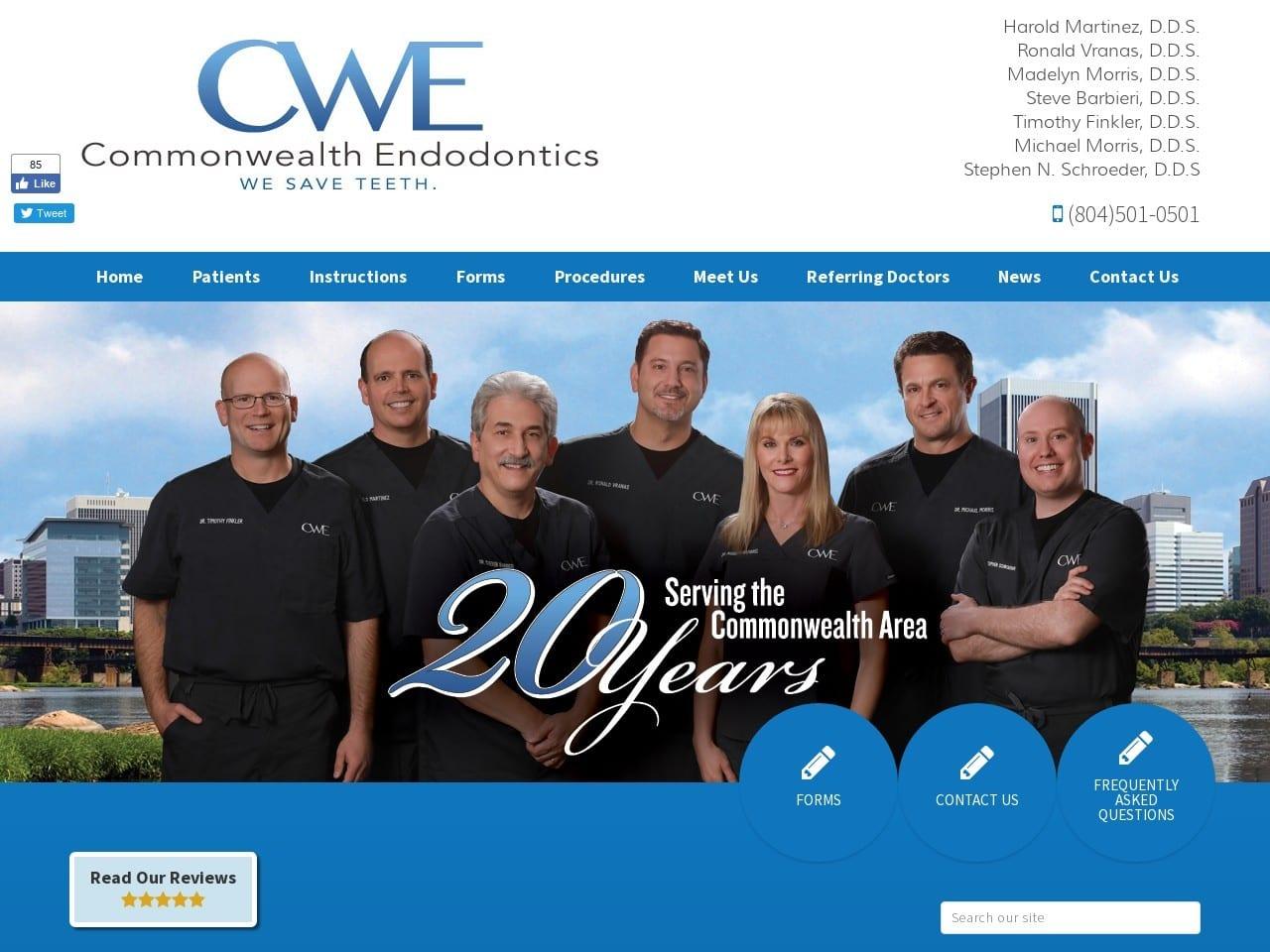Commonwealth Endodontics screenshot