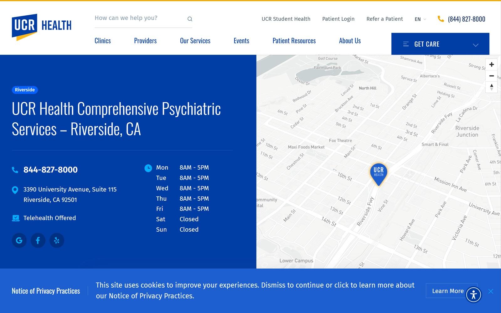 UCR Health - Psychiatry Suite at Citrus Tower