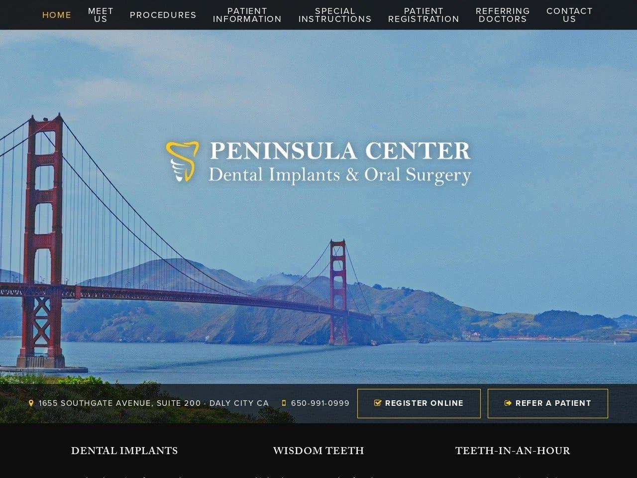 Peninsula Dental Implants Center screenshot
