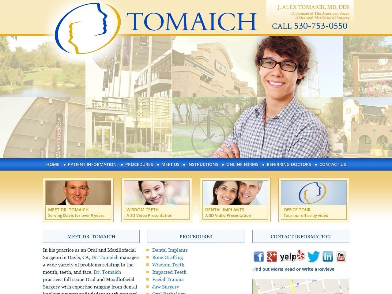 J.Alex Tomaich MD DDS screenshot