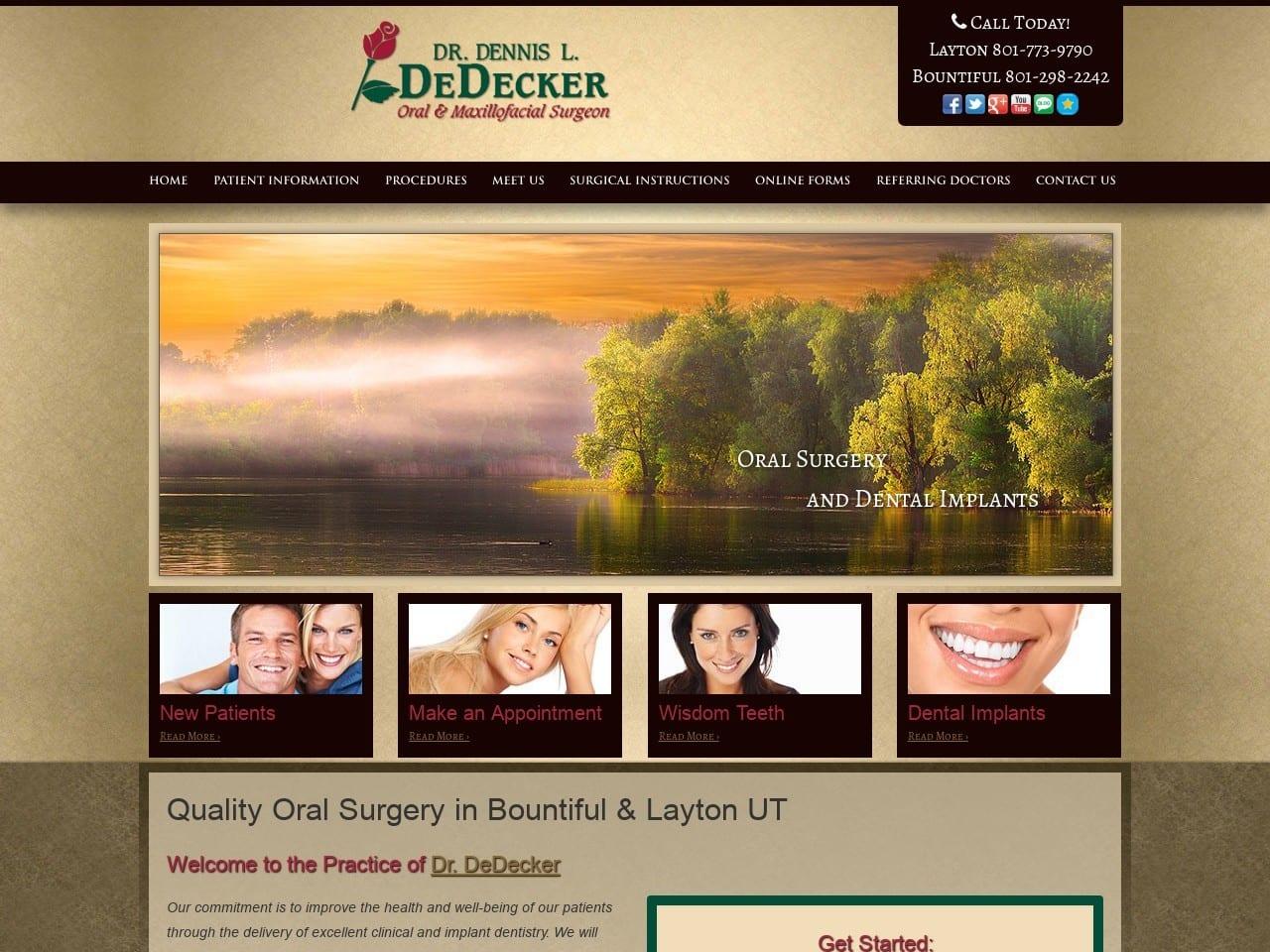 Dr. Dennis L. DeDecker screenshot
