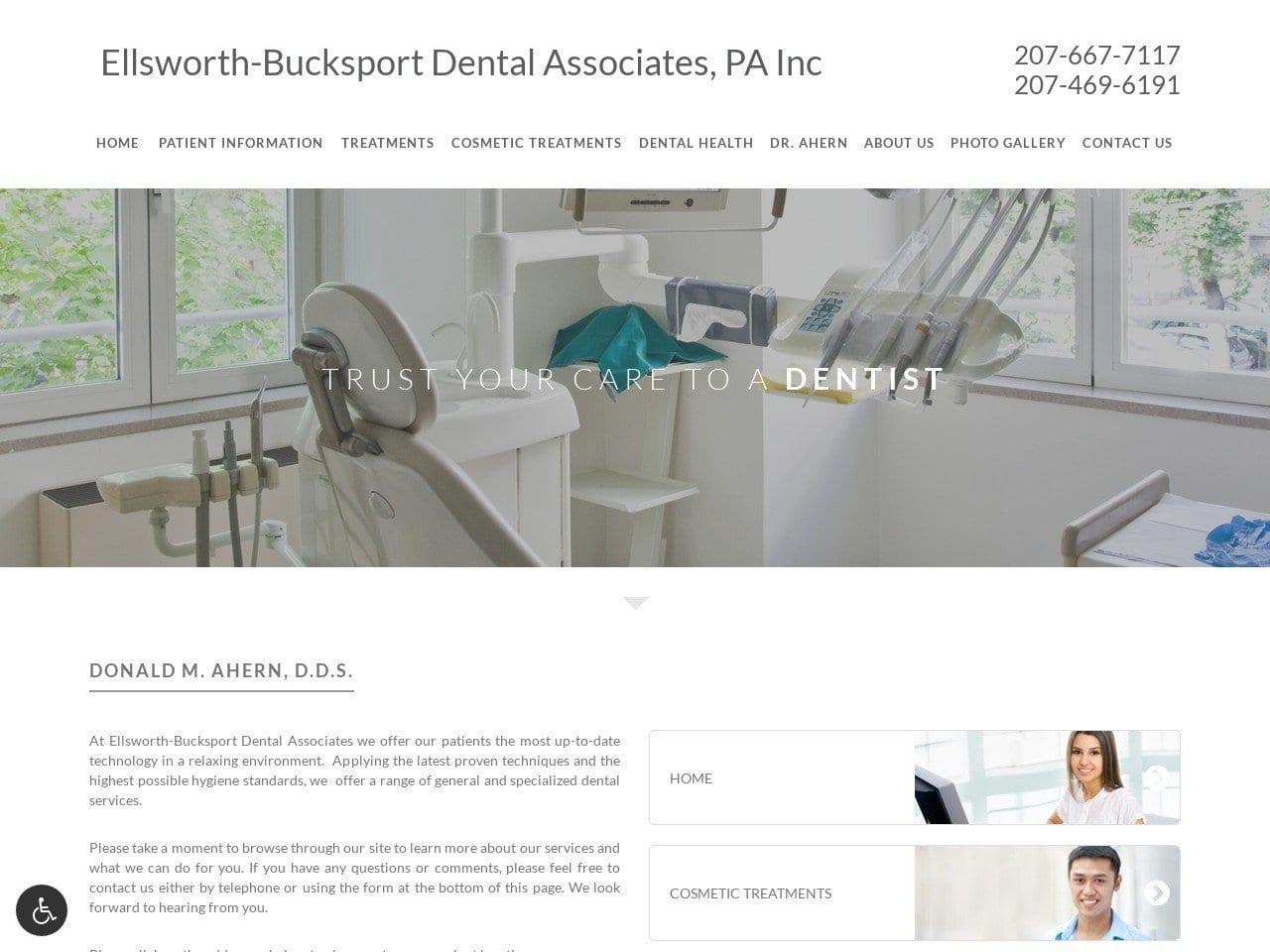 Dental Associates Ahern Donald M DDS screenshot