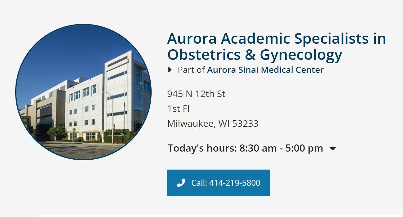 Aurora Academic Specialists in Obstetrics & Gynecology