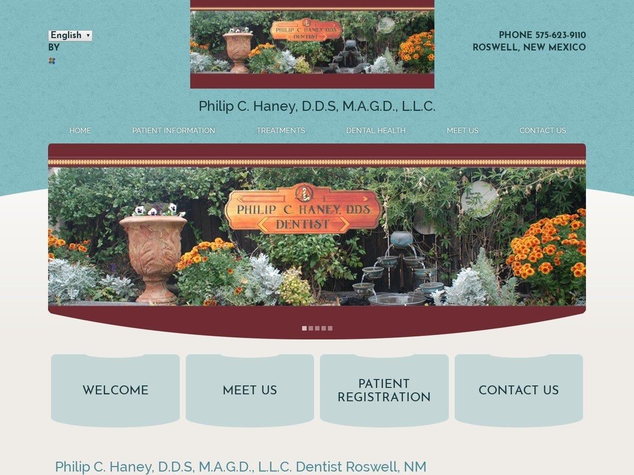Philip C. Haney DDS MAGD LLC screenshot
