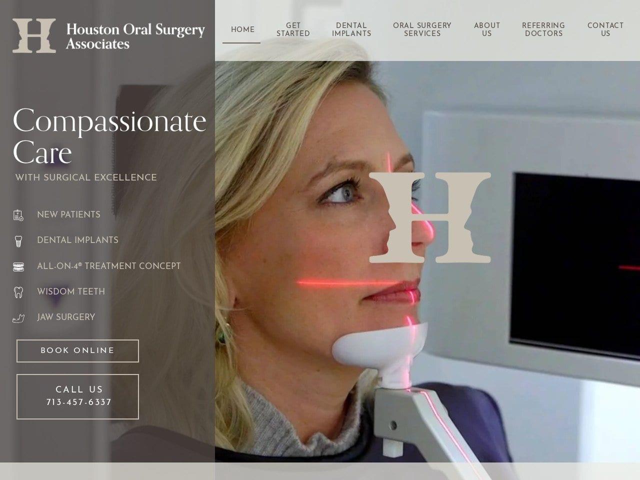 Houston Oral Surgery Associates screenshot