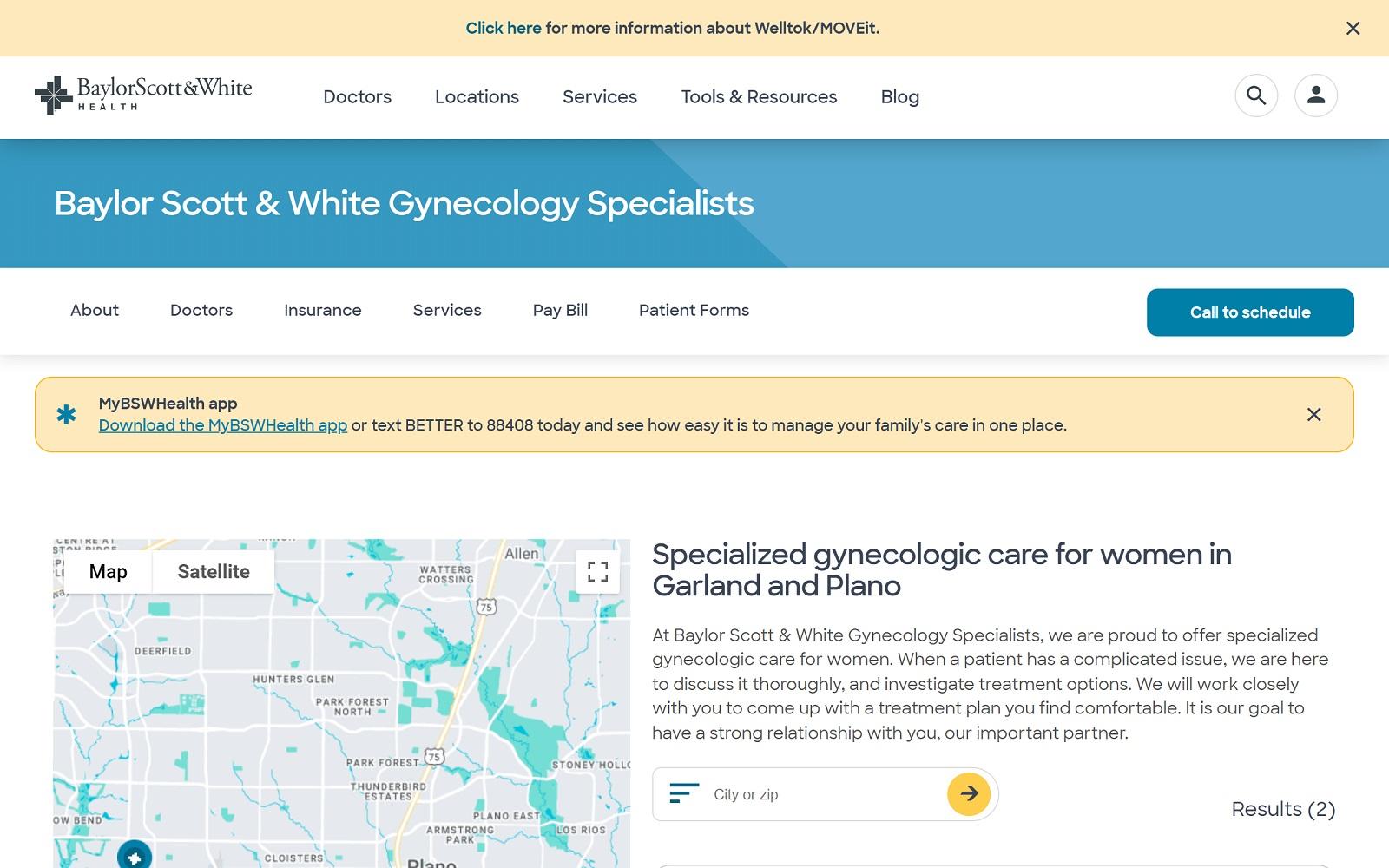 Baylor Scott & White Gynecology Specialists - Garland
