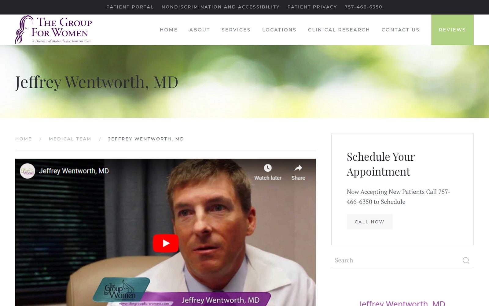 Dr. Jeffrey M. Wentworth, MD