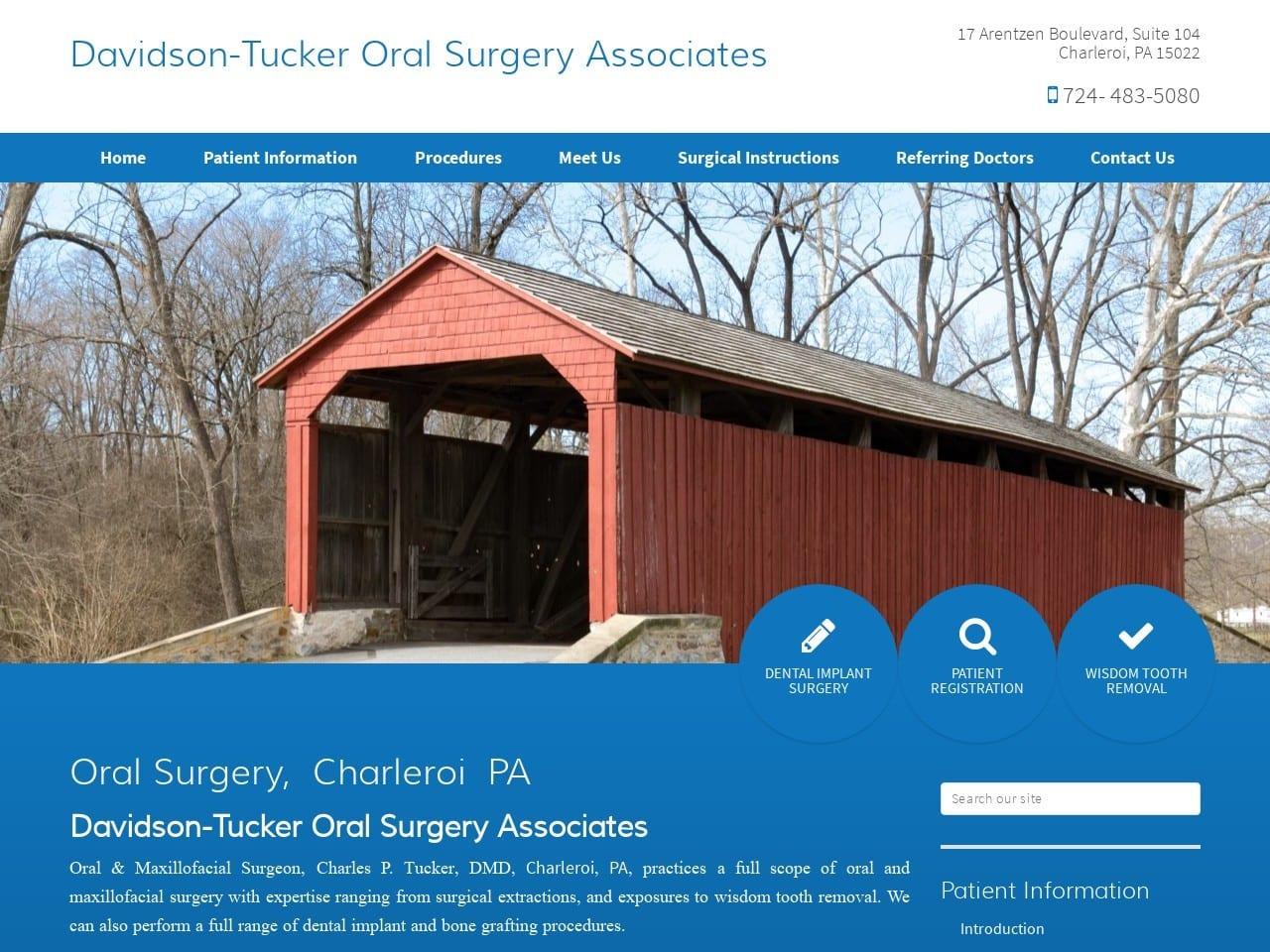 Davidson-Tucker Oral Surgery Associates screenshot
