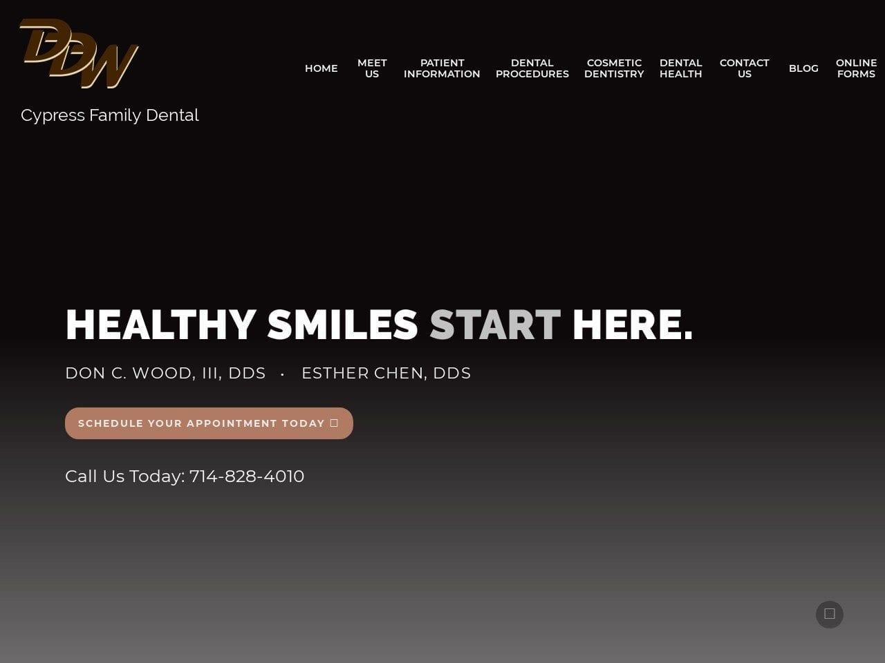 Dr. Don C. Wood III DMD screenshot