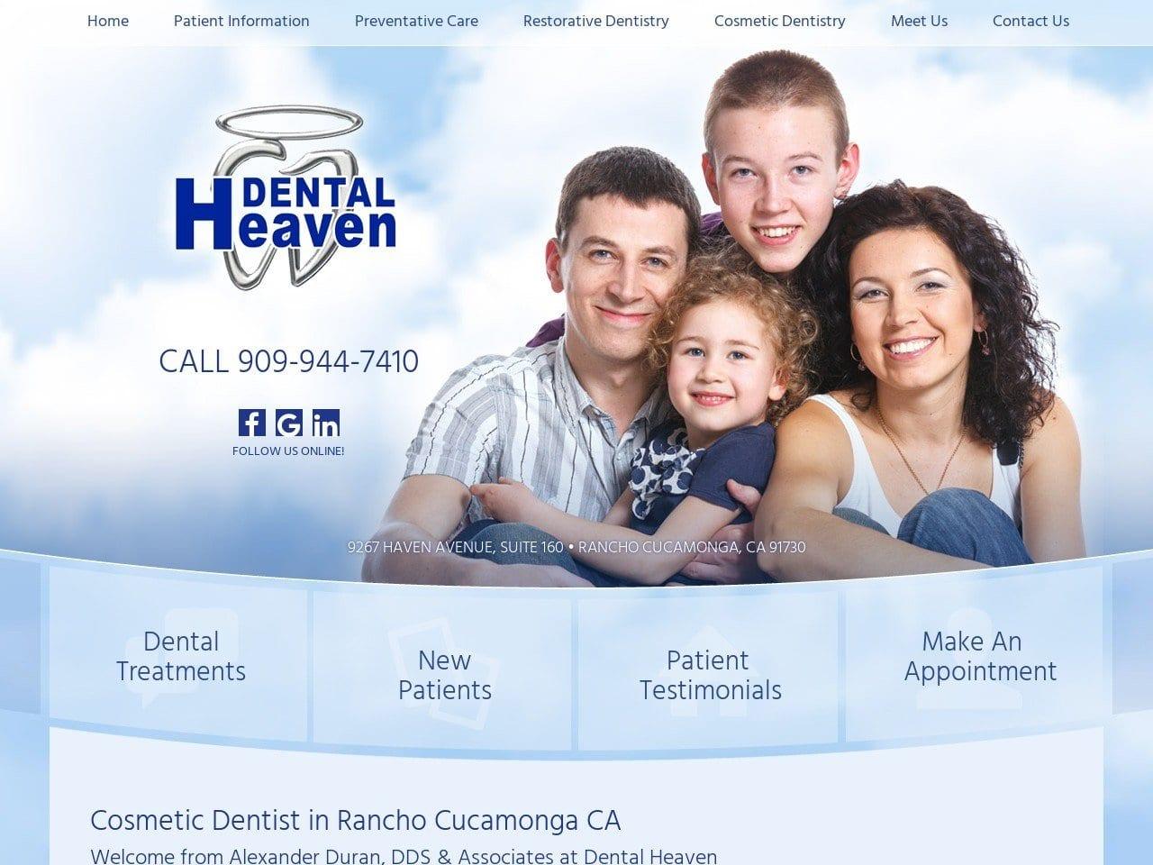Dental Heaven Duran Alexander DDS screenshot