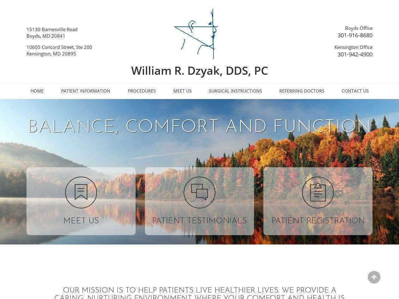 William R Dzyak D.D.S. P.C. screenshot