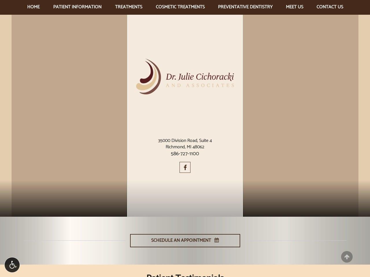 Julie Cichoracki Dentist screenshot