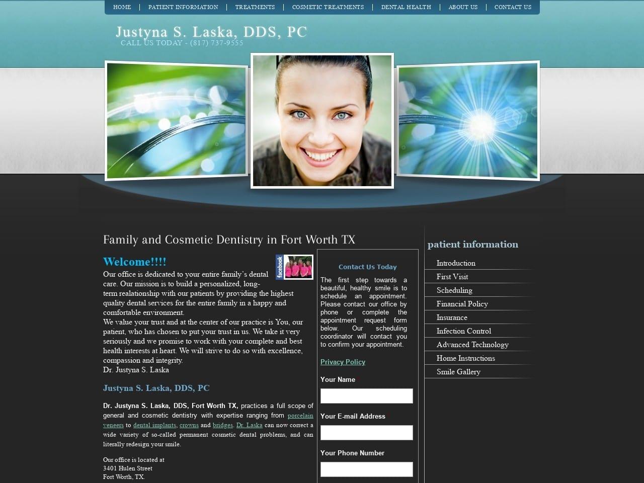 Justyna S Laska DDS screenshot