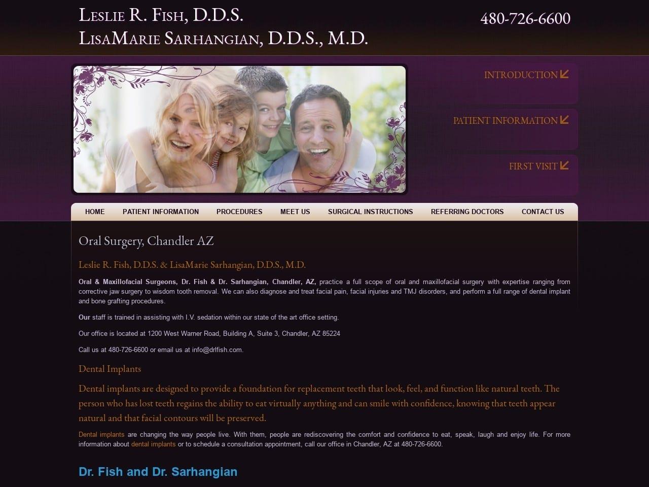 Dr. Leslie R. Fish DDS screenshot