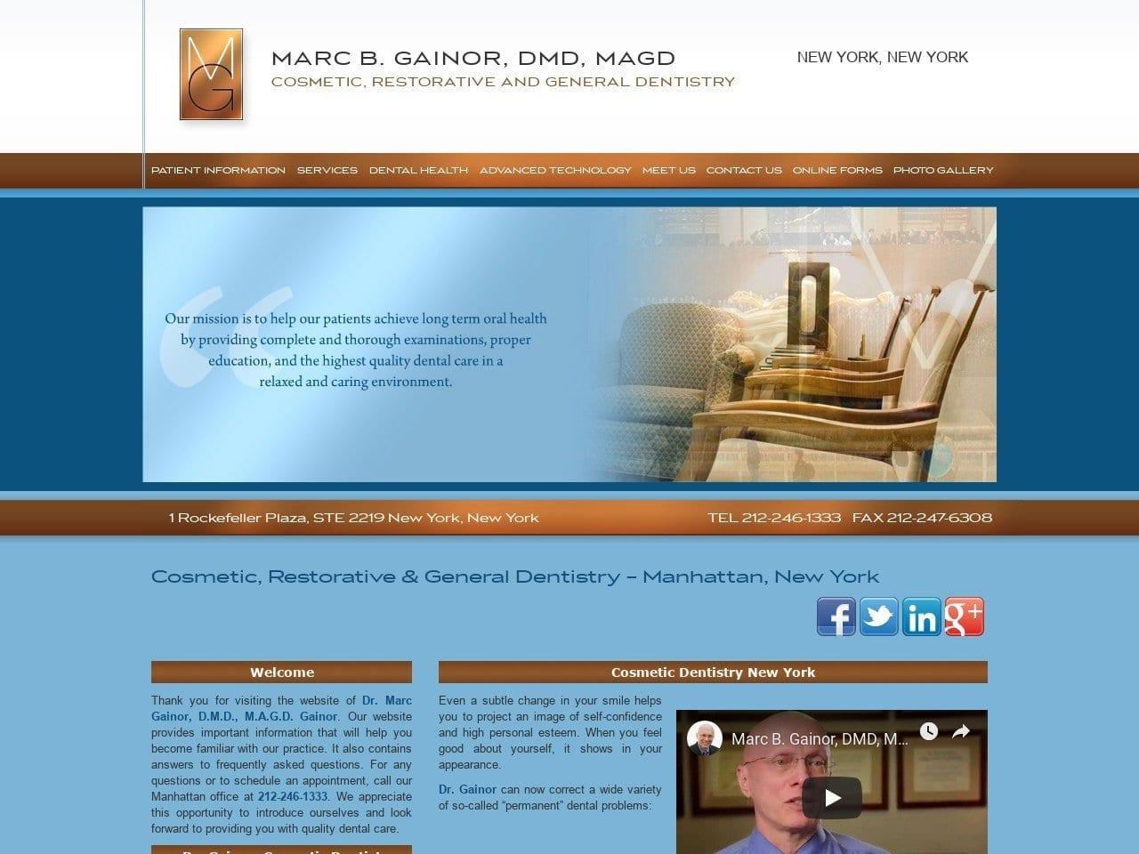 Marc B. Gainor DMD MAGD screenshot