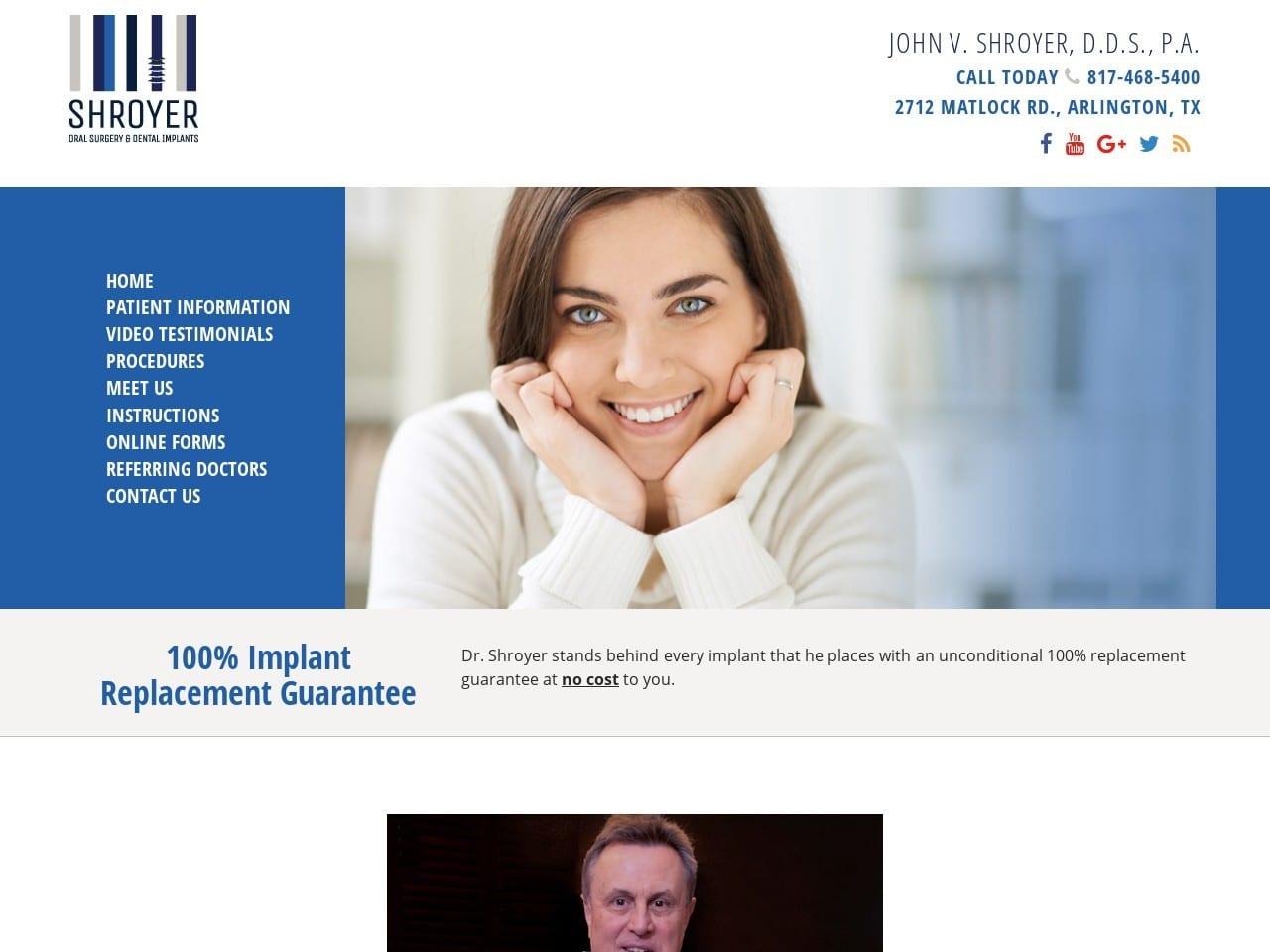 Shroyer John V DDS screenshot