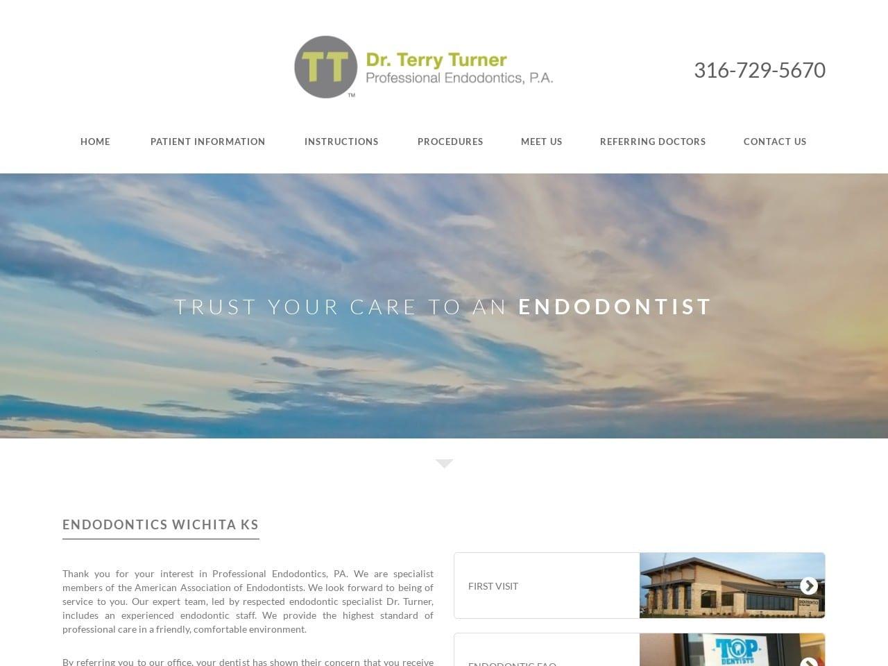 Professional Endodontics Turner Terry DDS screenshot