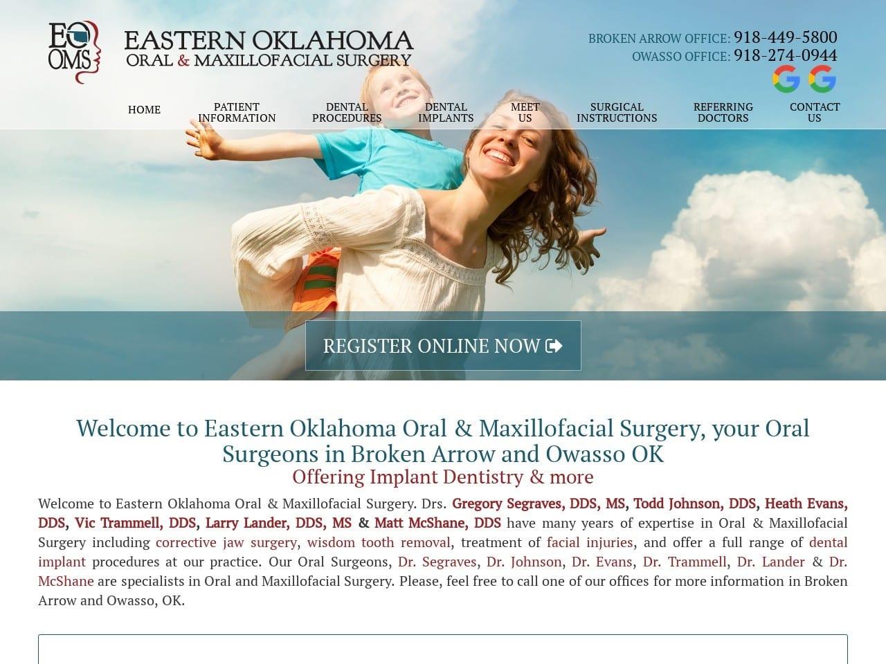 Eastern Oklahoma Oral & Maxillofacial Surgery screenshot