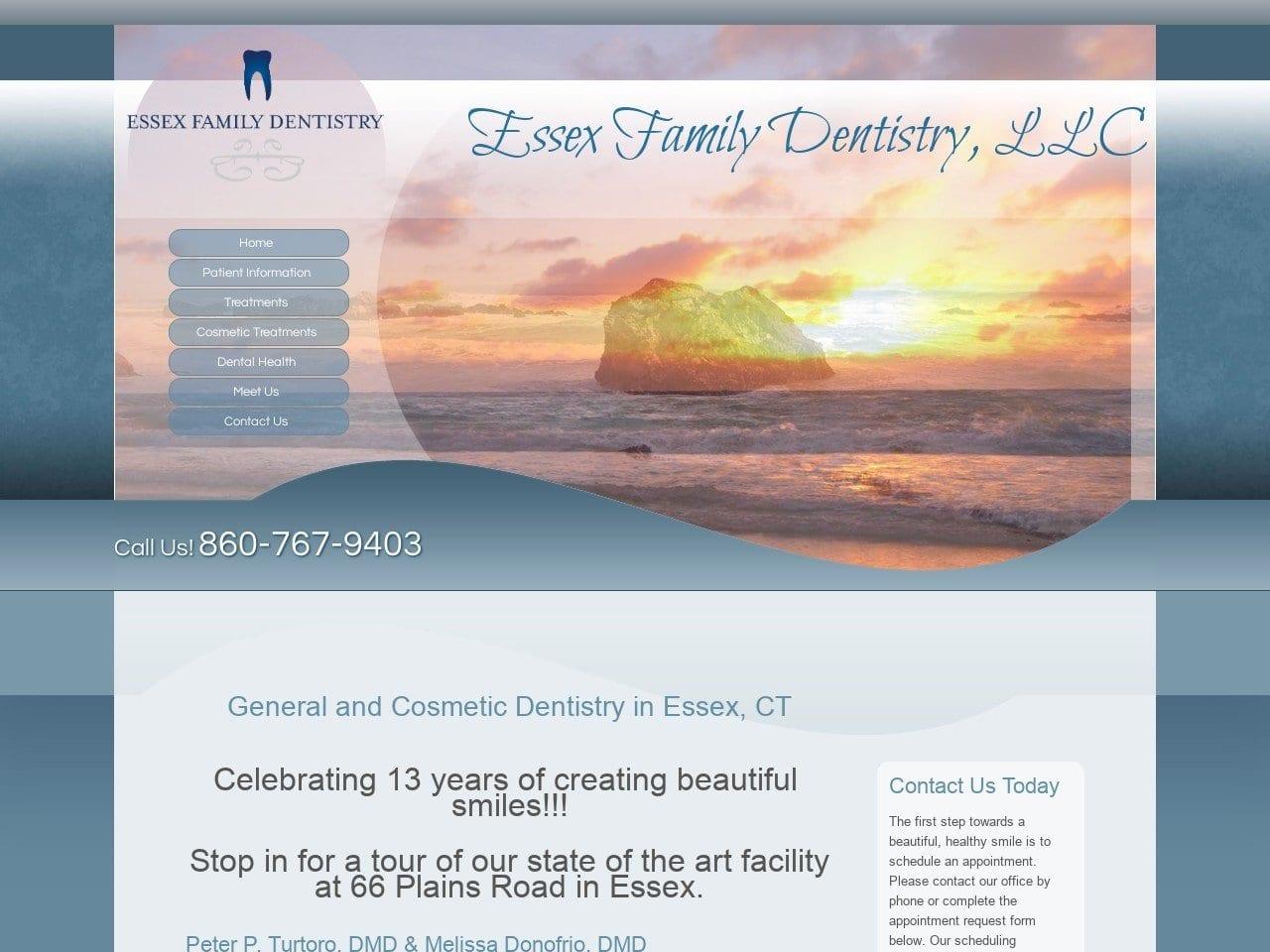 Essex Family Dentist screenshot