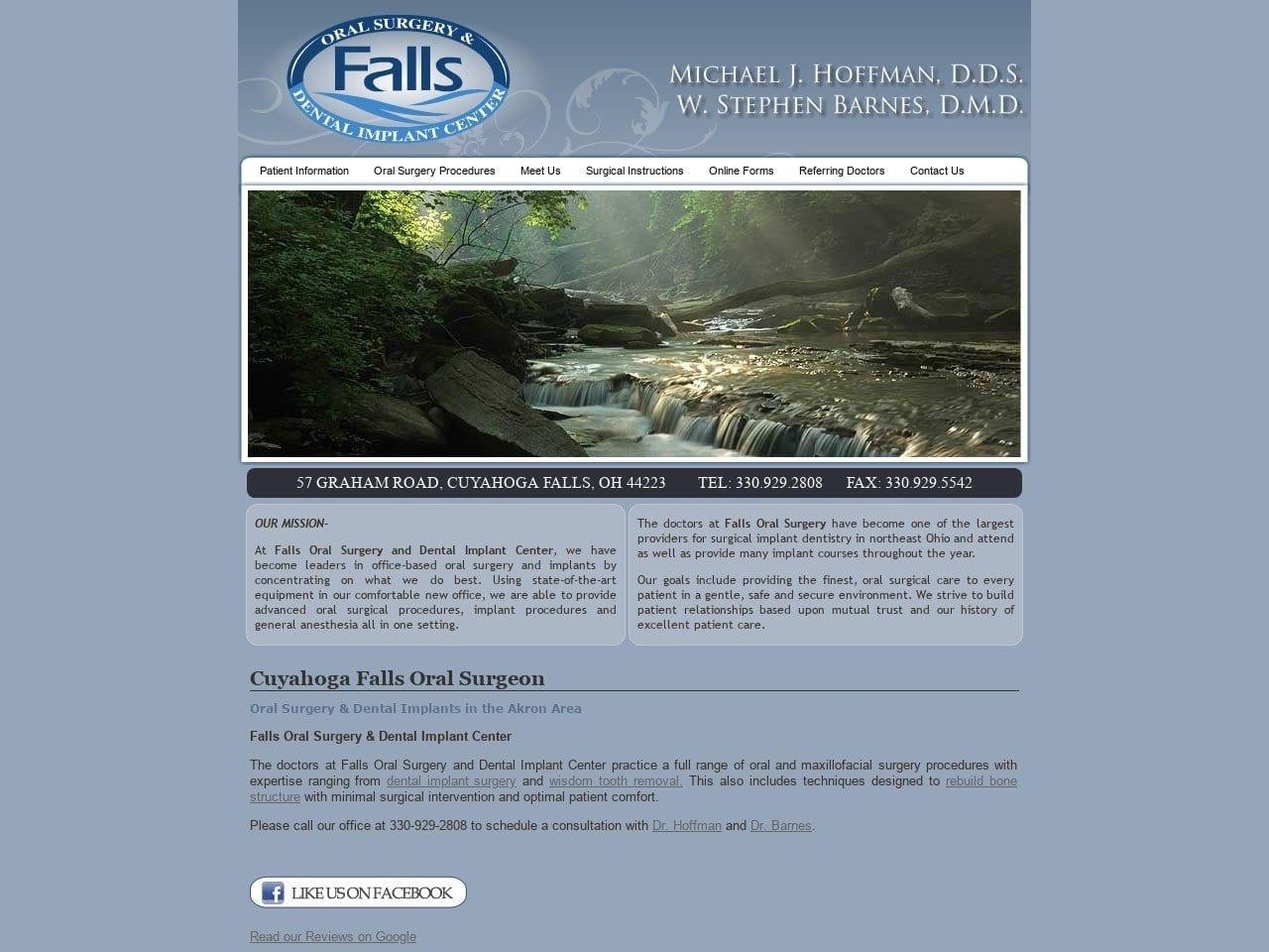 Falls Oral Surgery & Dental Implant Center screenshot