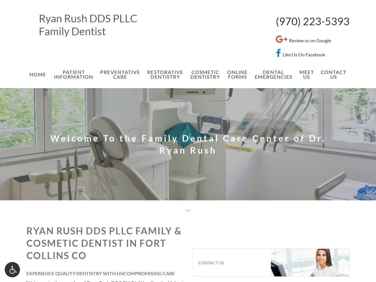 Ryan Rush DDS PLLC Family Dentist screenshot