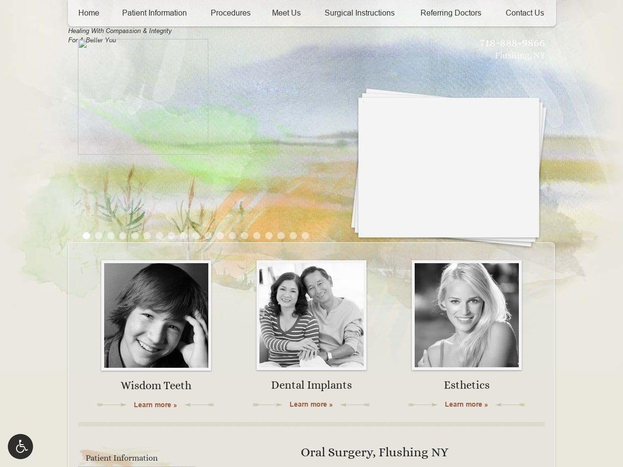 Flushing Dental Implants Oral Dentist screenshot