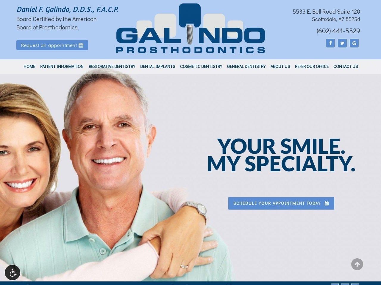 Daniel F. Galindo D.D.S. P.C. screenshot