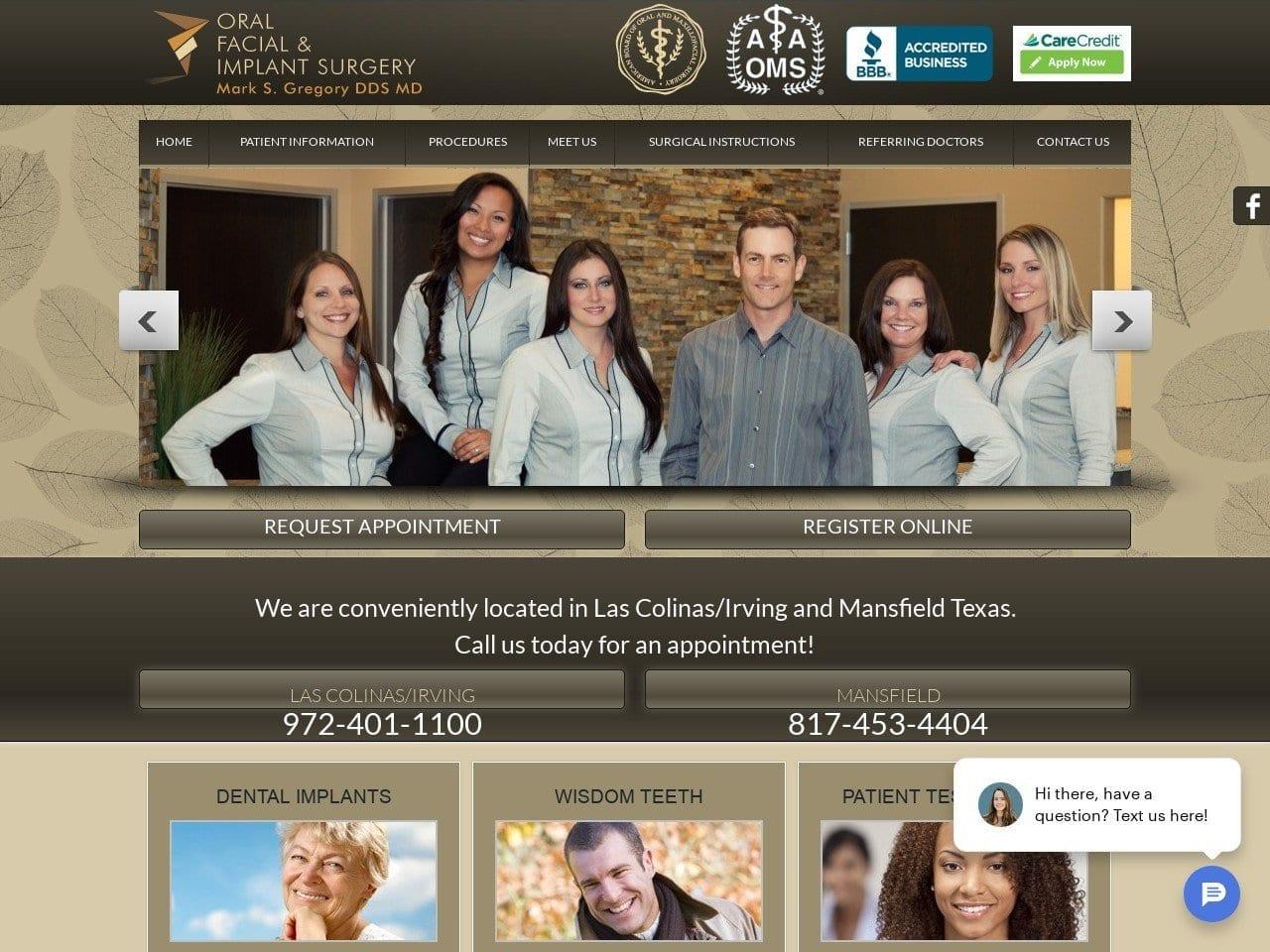 Mark S. Gregory Dds Md screenshot