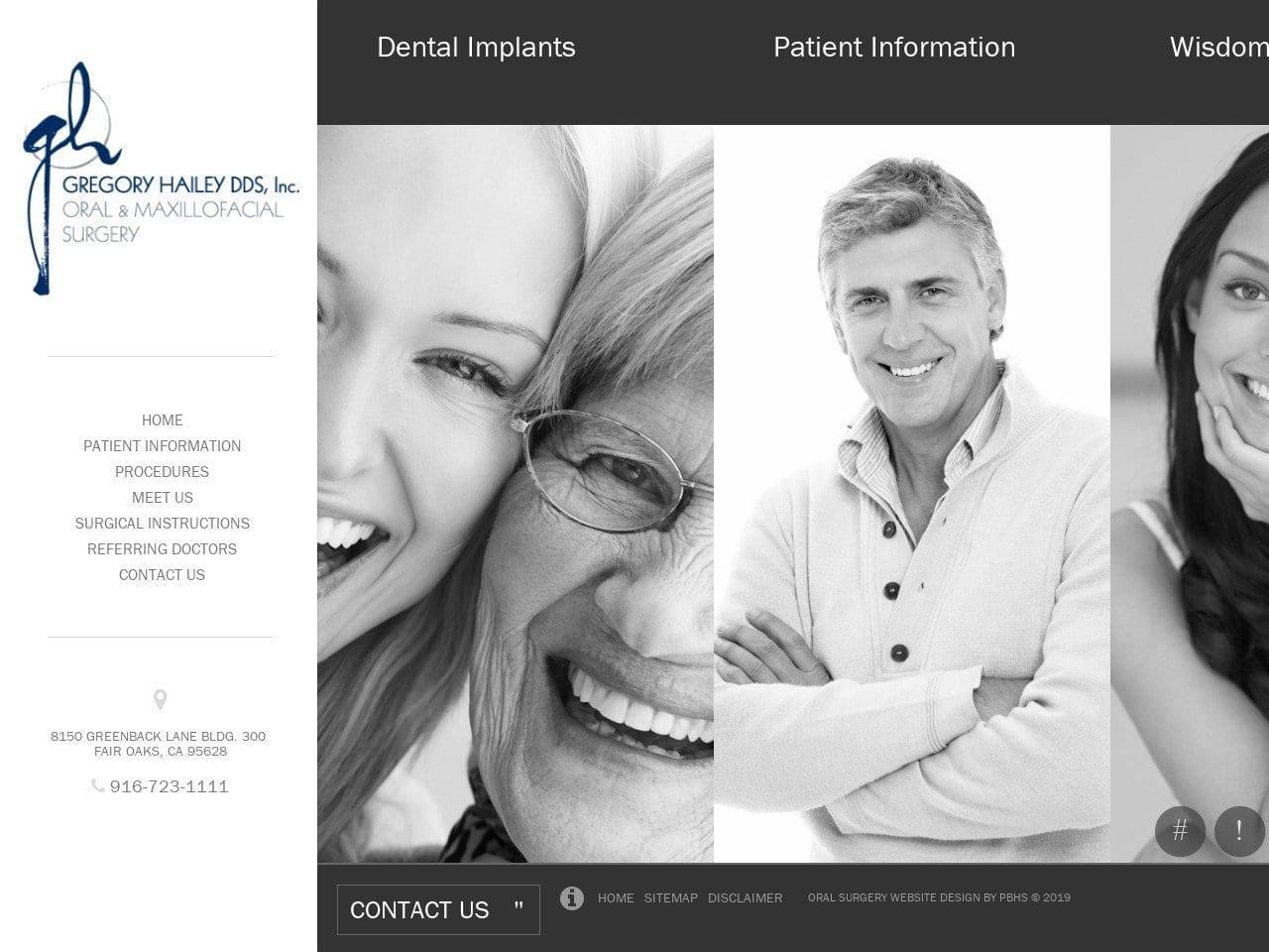 Gregory Hailey DDS Inc. screenshot