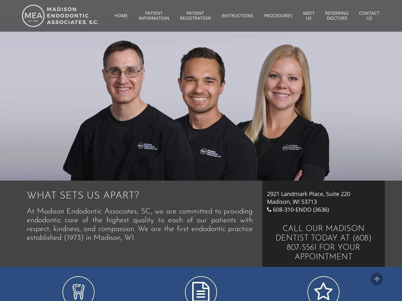 Madison Endodontic Associates screenshot
