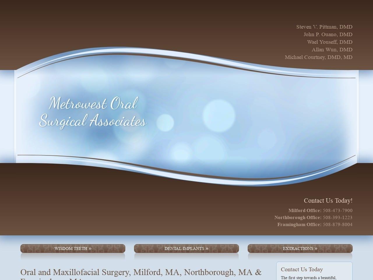 Metrowest Oral Surgical Associates screenshot