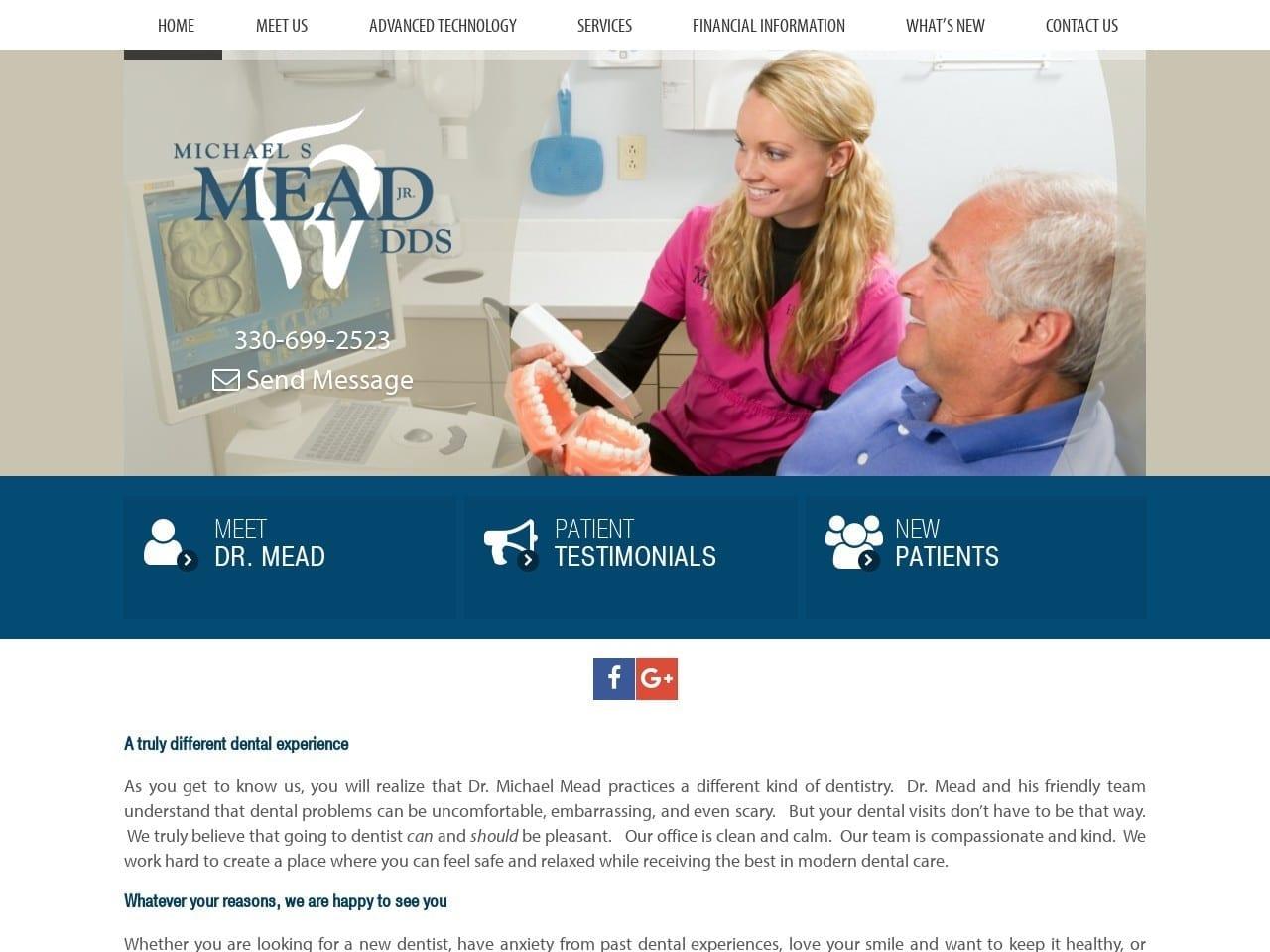 Michael S. Mead Jr. DDS Inc. screenshot