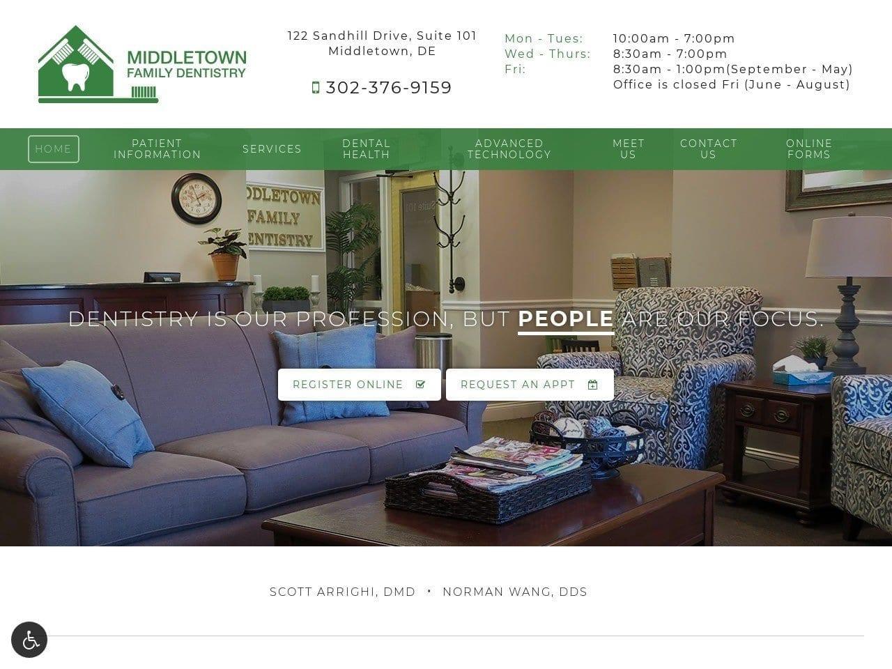 Middletown Family Dentistry screenshot