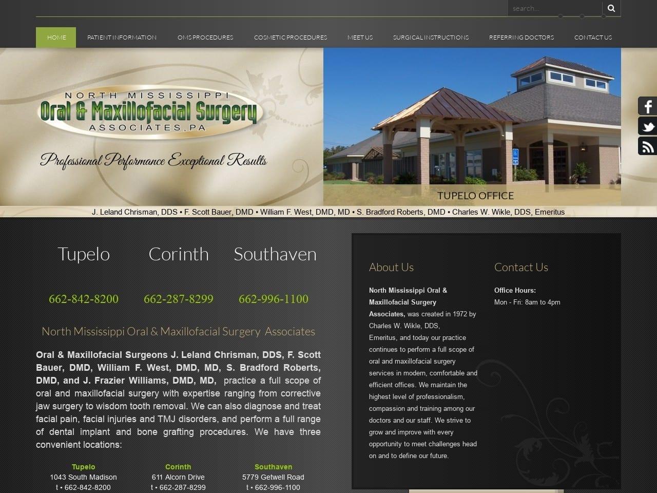 North Ms Oral Surgery Associates West William DDS screenshot