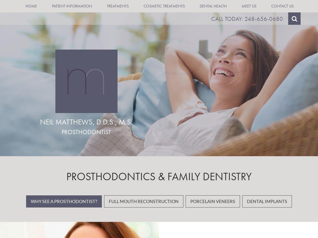 Matthews Neil DDS screenshot
