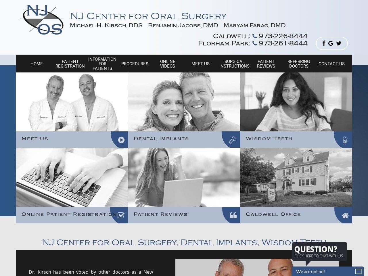 Dr. Benjamin Jacobs Oral Surgeon DMD screenshot