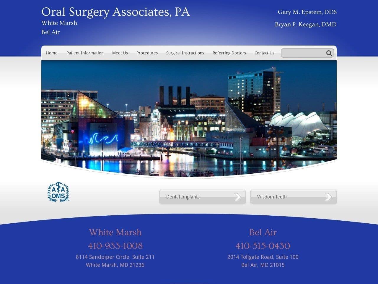 Oral Surgery Associates screenshot