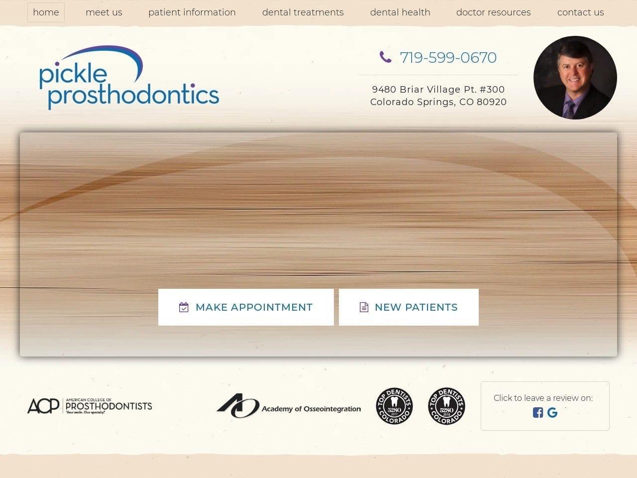 Dr. Brian T. Pickle DDS screenshot
