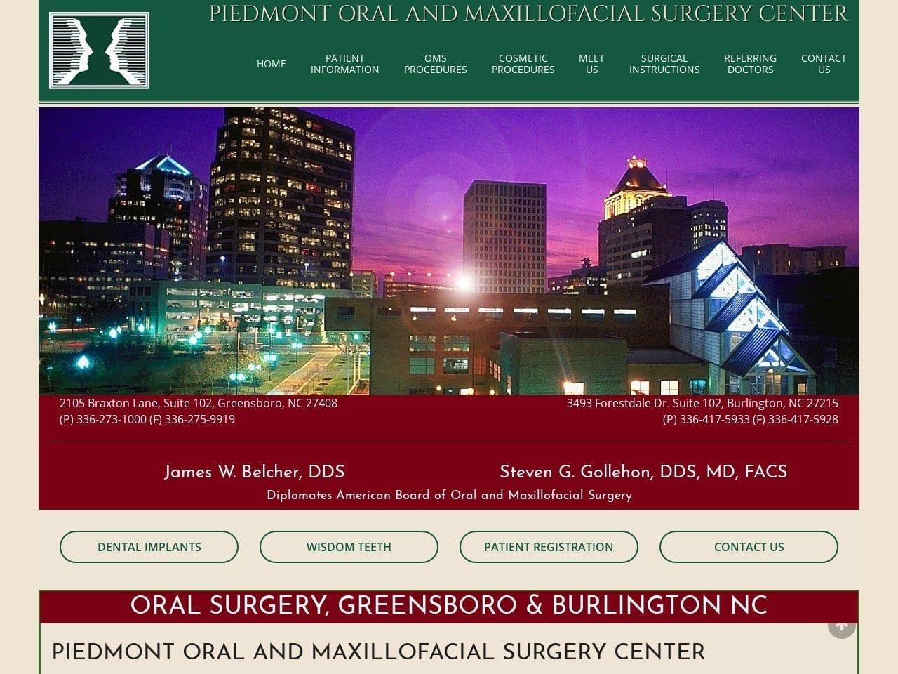 Piedmont Oral Facial Dentist screenshot