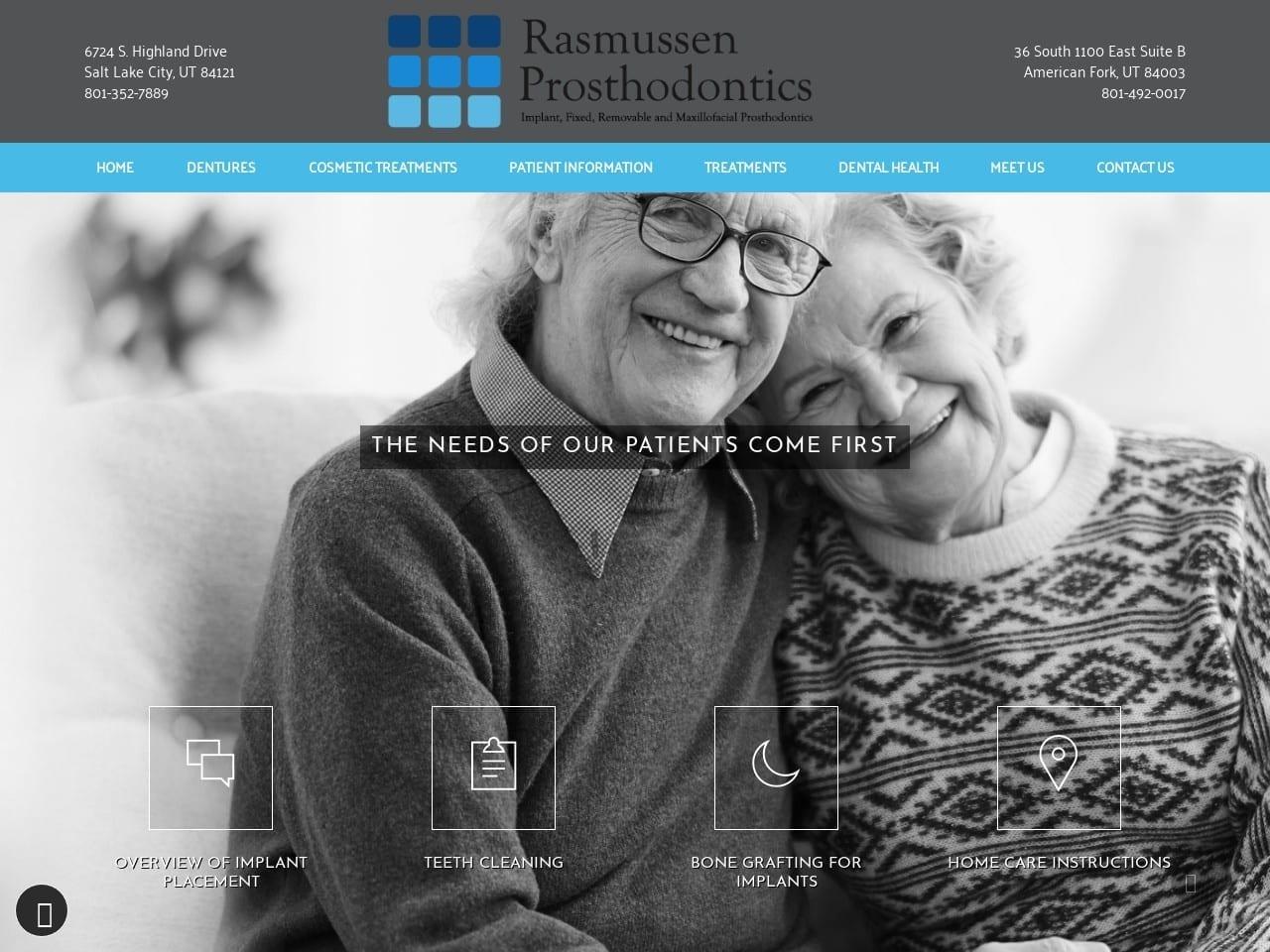 Rasmussen Prosthodontics Carter Brian R DDS screenshot
