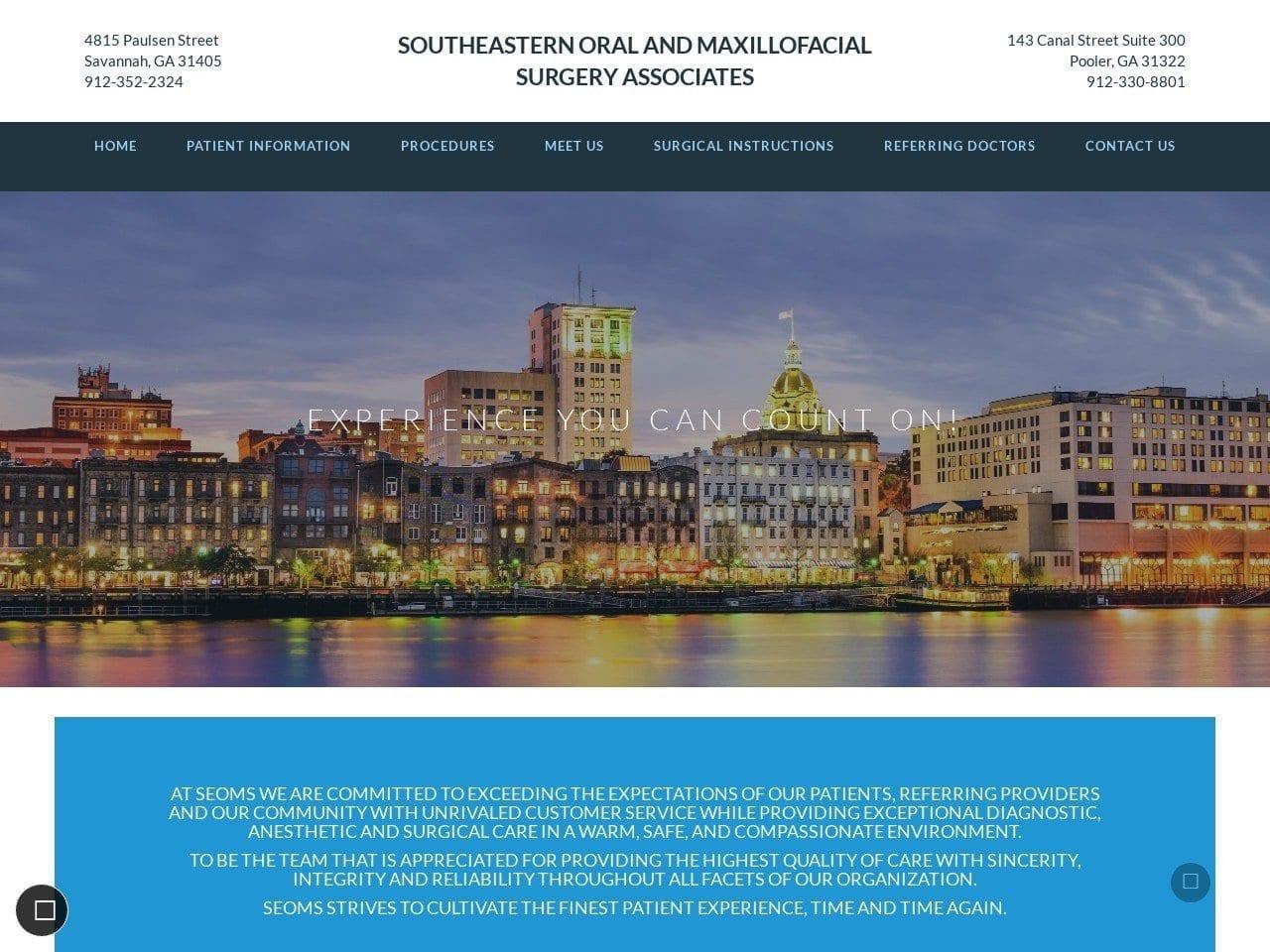 Southeastern Oral Surgery Associates screenshot