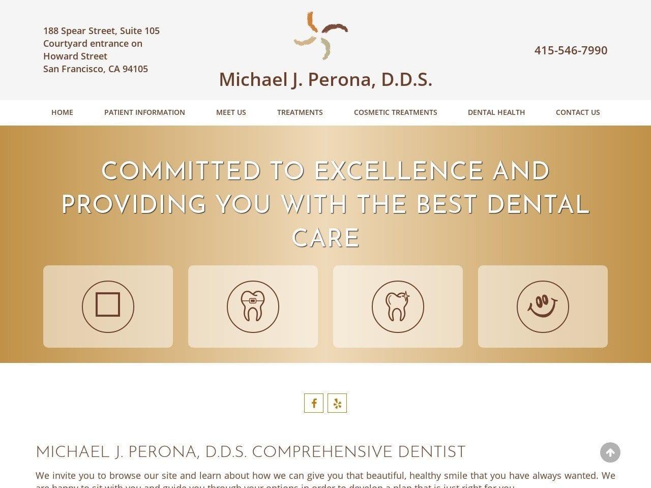 Michael J Perona DDS screenshot