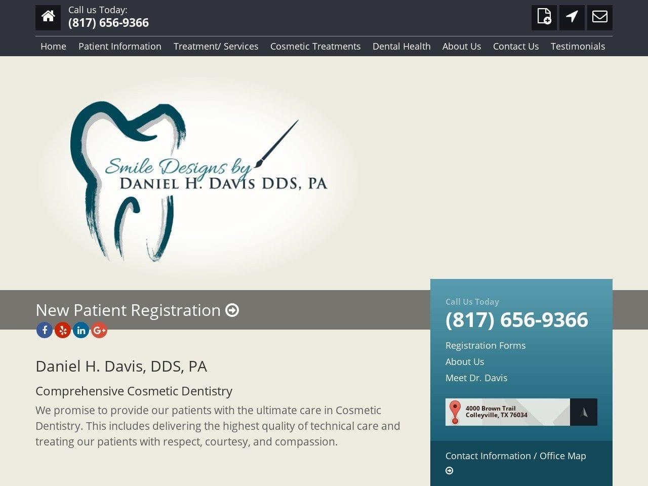 Daniel H. Davis DDS screenshot