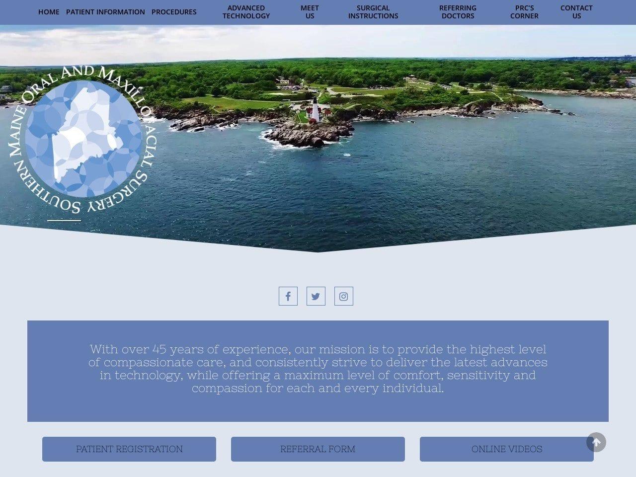 Southern Maine Oral & Surgery Schaedel Robert S Dd screenshot