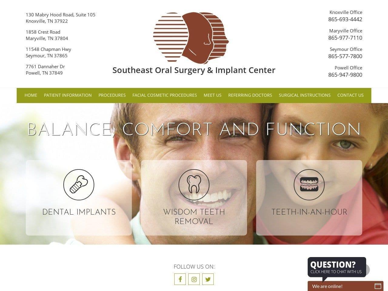 Southeast Oral Surgery Slater Otto W DDS